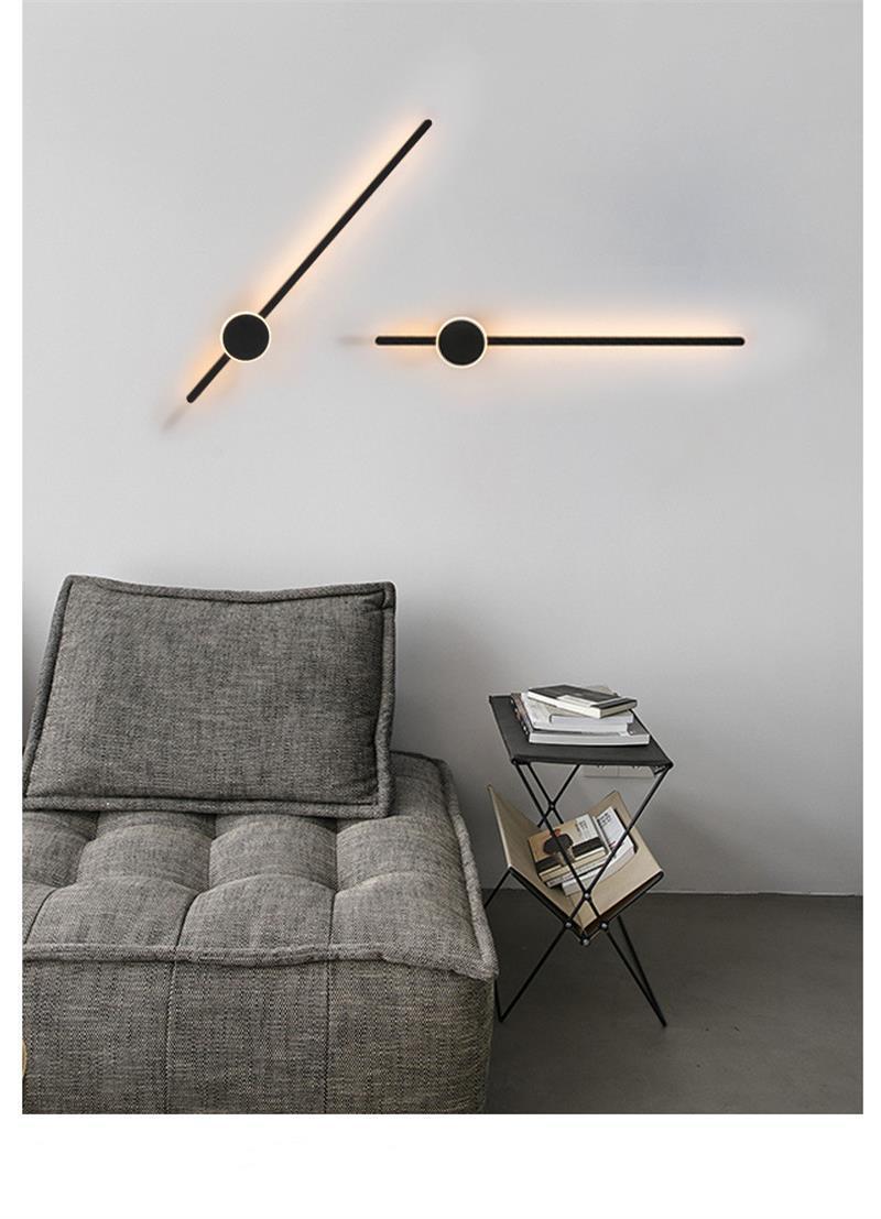LED Art Wall Lamp Nordic Living Room Modern Minimalist Creative Staircase Aisle Background Wall Decorative Wall Lamp