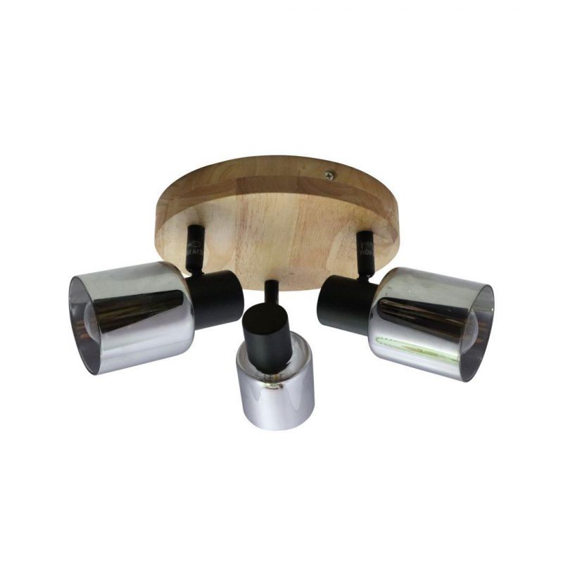 Modern Glass Wood Home Ceiling Spotlight Fixfure Ceiling Spot Light