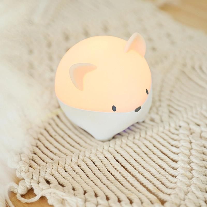 Naughty Mouse Shape LED Lamp Sleep Baby Accompany Indoor Wireless Colorful Light Guiding Light