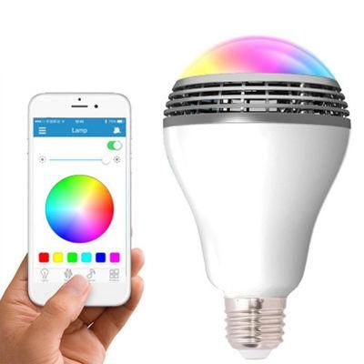 Wireless Smart LED Light Bulb Speaker Lamp Lighting with RGB Color Changing Music Player Smartphone APP Control 02