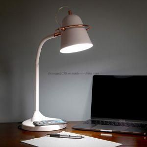 Office LED Desk Lamp - Wireless Charging Pad and USB Port Table Light for Reading Crafts Office Living Room Home Decor