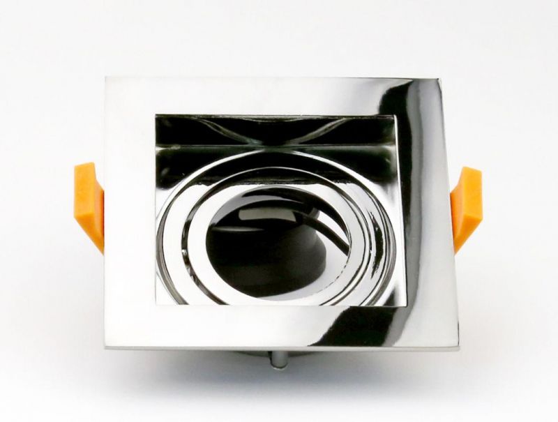 Modern Squared LED Downlight Mounting Ring Used in Office