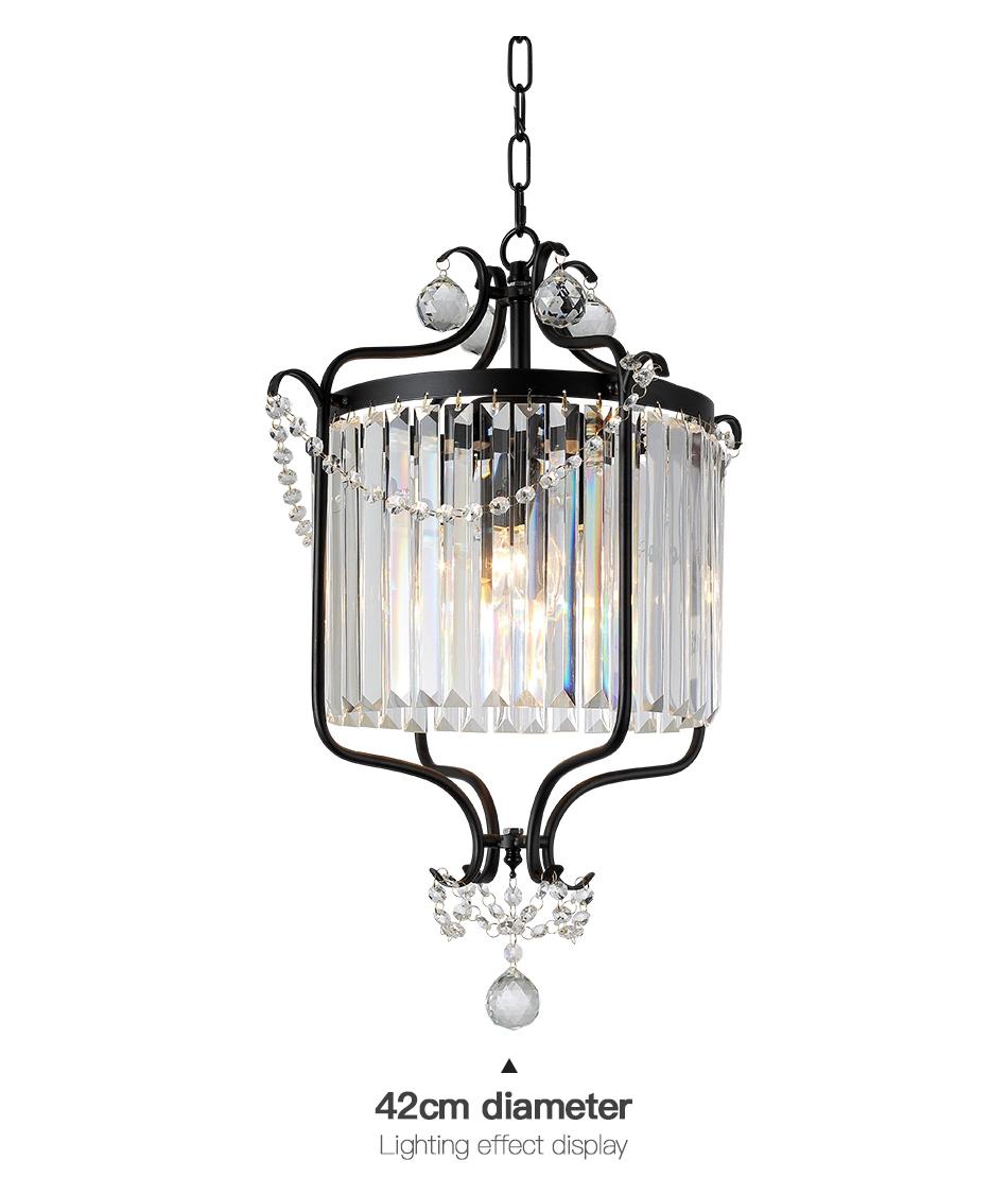 Stainless Steel K9 Crystal Fancy Gold Crystal Hangling Chandelier