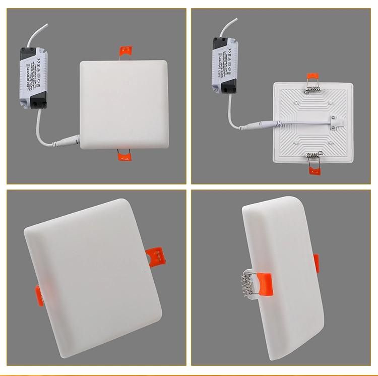 Round Square 18W Surface Mounted Plastic Panel Light LED