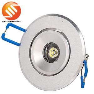 High Quality Round Aluminum 1W LED Downlight