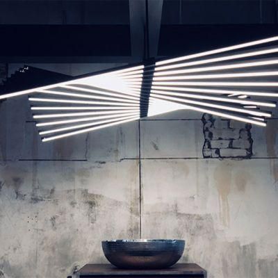 High Power Pendant Ceiling Suspension Tube Lighting Recessed Profile LED Strip Bar Linear Light