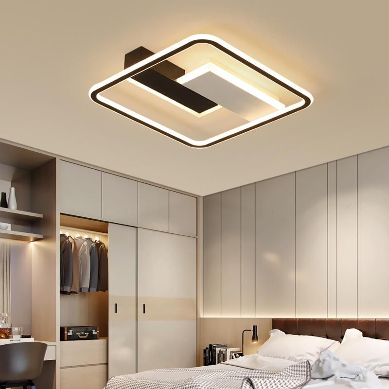 600by600 Light CCT Square Smart Bedroom Contemporary LED Ceiling Lamp