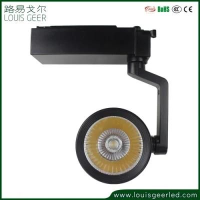 Aluminum Material Natural White 3000K 4000K 6000K LED COB Black White Body 15W 20W LED Track Light