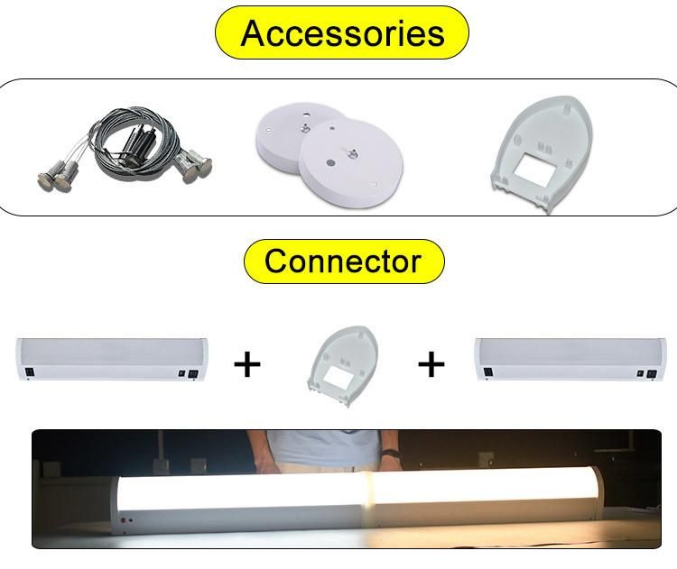 0-10V Dimming 20W LED up Down Hospital Overbed Linear Light