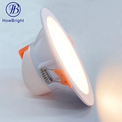 How Bright Hot Sale Aluminum Round 7W SMD AC 220V Down Light High Quality Indoor Fixtures Ceiling Recessed LED Downlight