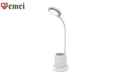 Indoor LED Lighting Modern Dimmable Table Lamp with Pen Container for Reading 3W with CE RoHS