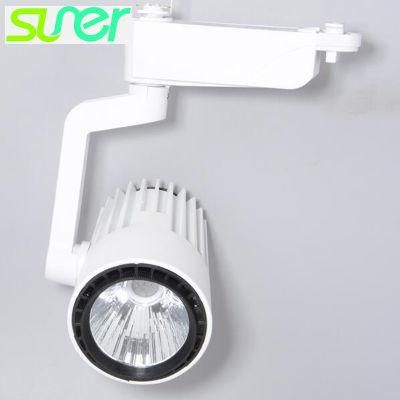 LED Ceiling Spotlight Adjustable COB Track Lighting 30W 6500K Cool White