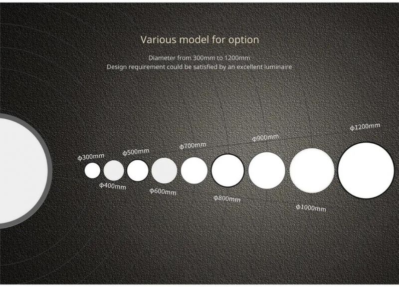 2020 Big Round Diameter 800mm Round LED Moon Panel Lights