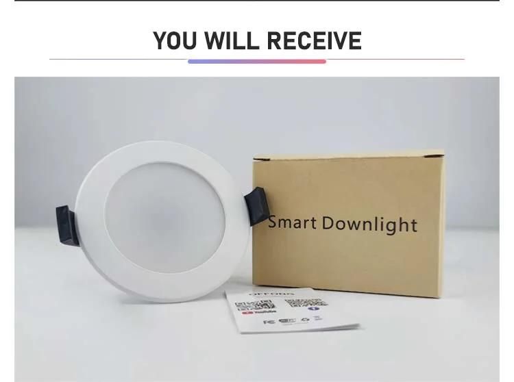 China Supplier Voice Control Multi-Function Smart RGB LED Down Light