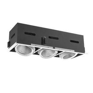 LED Grille Light 3X43W Recessed Aluminum Original Style Commercial Interior LED Spot Light D3-7003