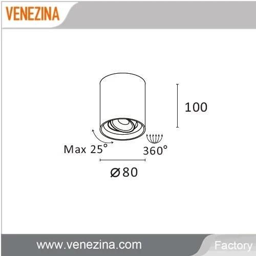 Manufacturer Ceiling LED Down Light Surface-Mounted Downlight
