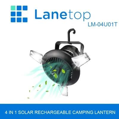 Outdoor Portable 4 in 1 Camping Fan with Lamp