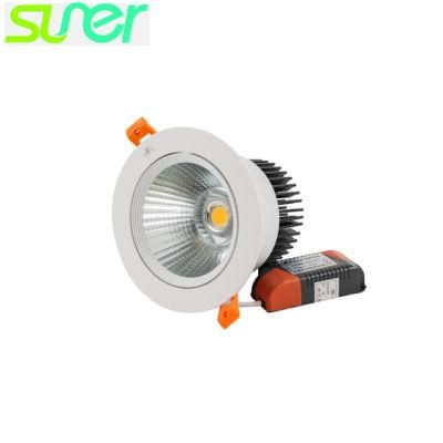 Recessed Directional LED Spot Light Dimmable COB Downlight 10W 6500K Cool White