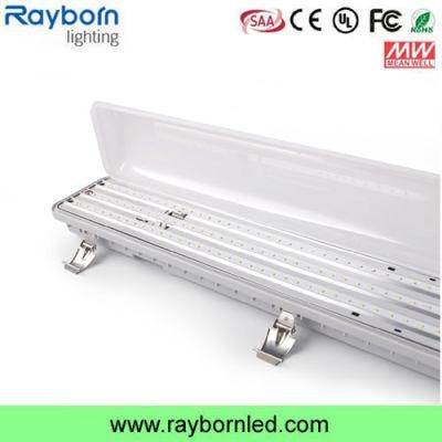 Wall Mounted Tri-Proof LED Linear Light Flat for Parking Lot Garage Lighting