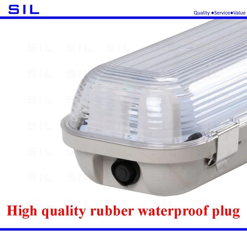 Hot Sale IP65 Waterproof 36W Indoor Lighting Protection Device ABS PC T* LED Tri Proof Fixture Light Fluorescent Lamp LED Panel Light
