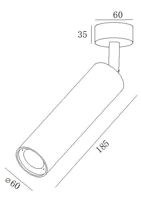 Modern Design Energy Saving 8W Spotlight for Railway System for Cabinet CE