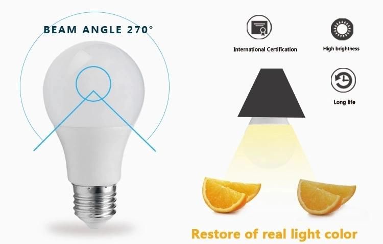 Ce RoHS High Power Lamp E27 B22 2700-7000K 5W 7W LED Bulb Light with Good Raw Material Parts