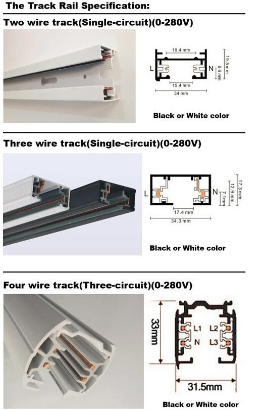 30W New Design Ceiling LED Track Lighting for Small Space