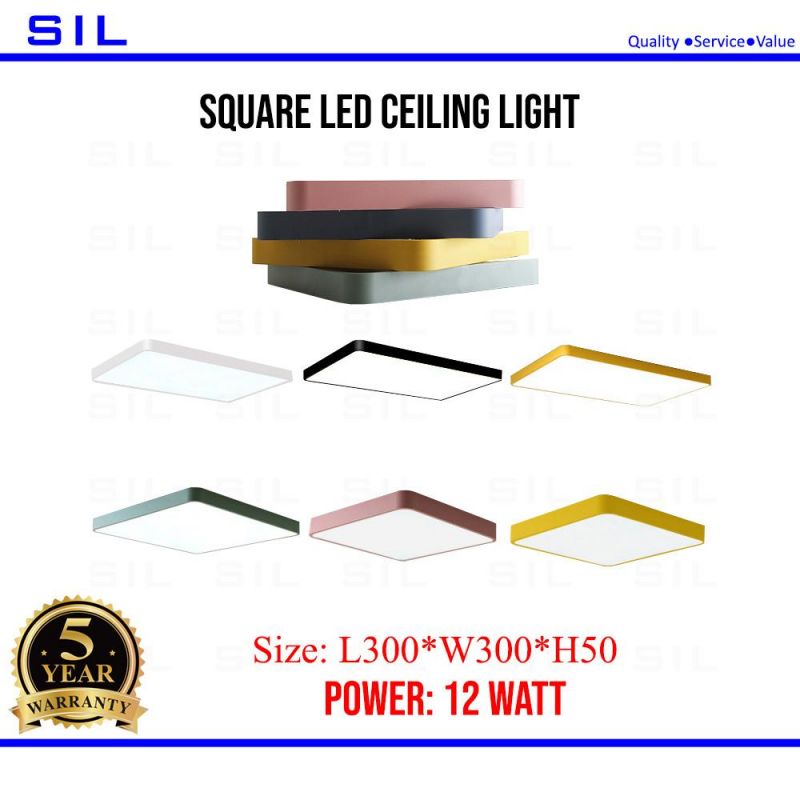 Cheap Price Home Lighting 12W New Design Bedroom Ceiling Mounted Square LED Ceiling Light