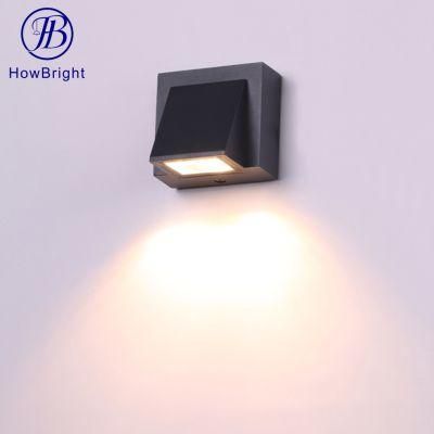 Outdoor Waterproof 3W Beam Angle 90 Degree Aluminum COB LED IP54 Wall Light for Garden/Corridor