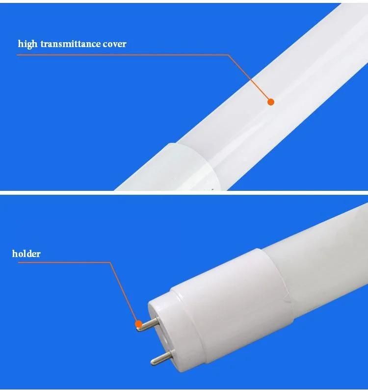 High Quality Fluorescent High Lumen Light SMD2835 CE RoHS T8 LED Tube Light