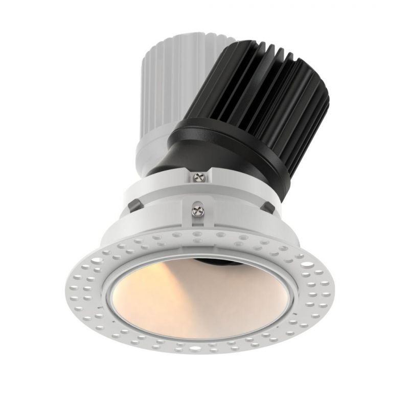High Lumen COB Recessed Ceiling Downlight Round 15W Trimless LED Down Lights