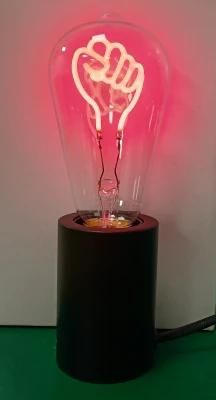 St58 St64 Night Light Decorative Fist LED Filament Light Bulb