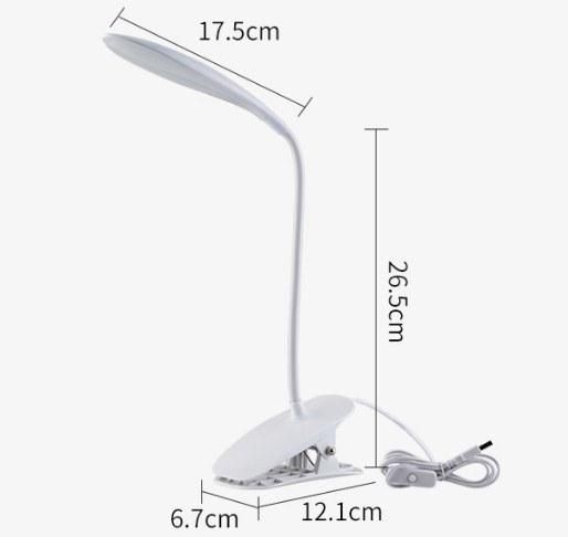 Good Quality Plug in Flexible Gooseneck Clip on Book Light