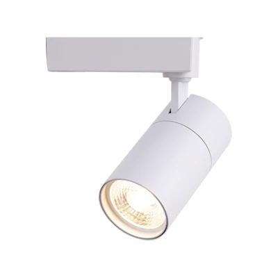 White / Black Adjustable Beam Angle COB LED Track Light for Commercial Lighting