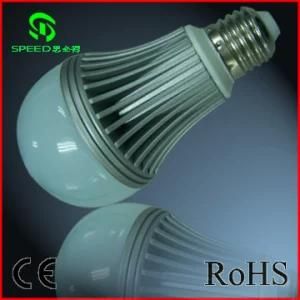 E27 9W High Bright LED Bulb, 85-265vac, 2700k