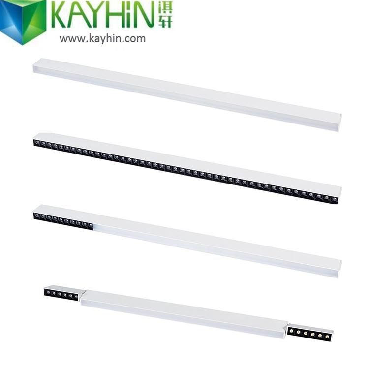 Dali Dimmable 0-10V Aluminum Profile LED Linear 29 23W LED Linear Light Grille Linear Lighting Commercial Lamps Linear Down Light