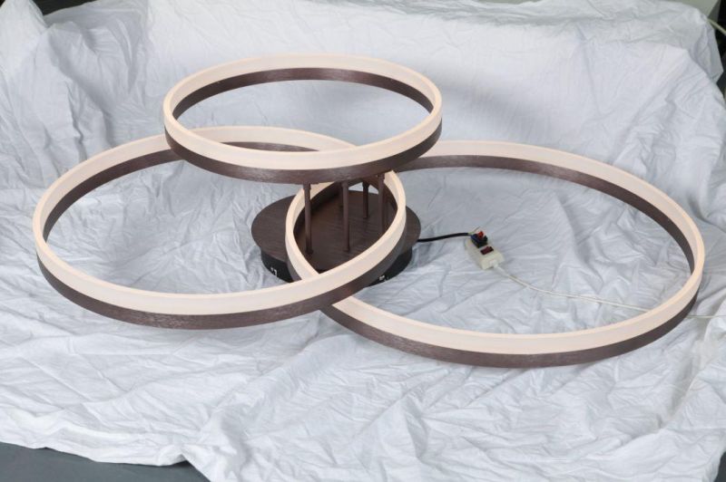 Masivel Three-Ring Circle Lamp Modern Living Room LED Ceiling Light