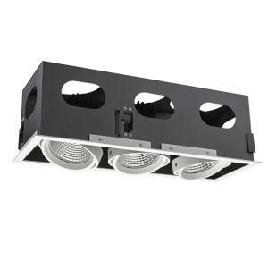 LED Grille Light 3X43W COB Ceiling Spotlight Aluminum Spot Lighting Recessed LED Downlight D3-7103