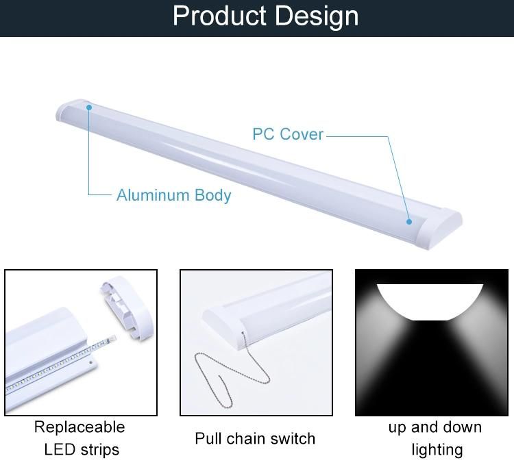 Modern Commercial Linear Direct Indirect LED Lamp for Warehouse