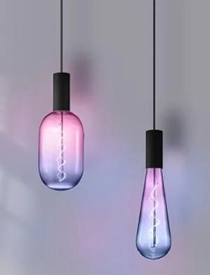 Gradient Glass Colour Fashion Decorative Soft Filament LED Light Bulb