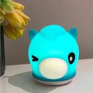 Newest Colorful Small Cat Silicone LED Night Light for Kids USB Rechargeable