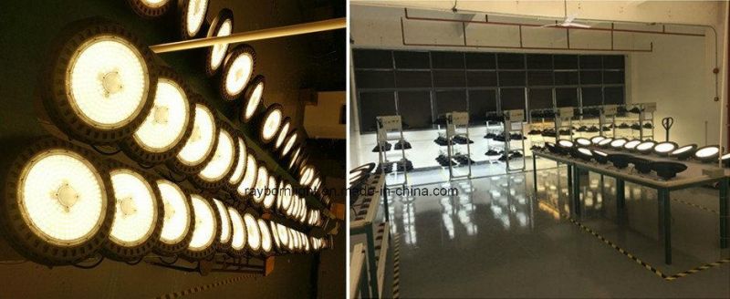 160lm/W Round 100W UFO High Bay LED Light with Alumilum PC Cover