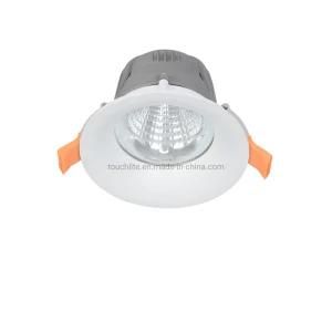 7W Round Recessed COB Good Heat Dissipation LED Downlight for Meeting Rooms/Class Rooms/Hospitals