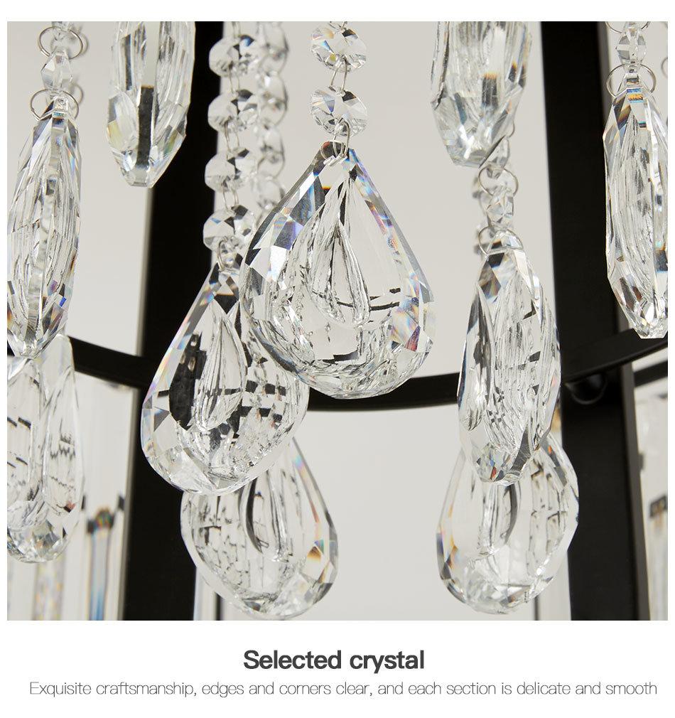 Postmodern Light Luxury Creative Simple Ring Atmospheric Art Indoor Crystal Chandelier