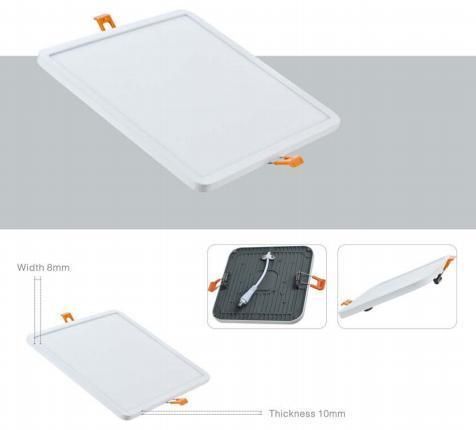 Hot Selling 6W/9W/12W/18W/24W Recessed Round Square Aluminum LED Panellight Ceiling Panel Light with CE RoHS