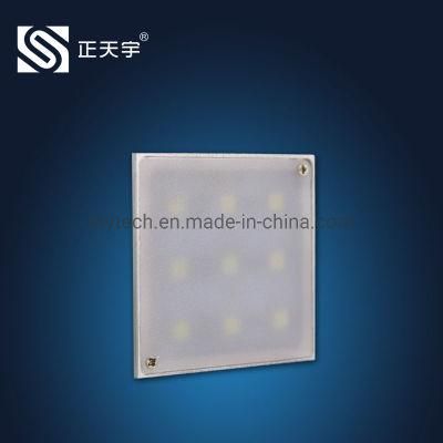 Square DC 12V 2W Under Furniture/Wardrobe/Counter LED Cabinet Spotlight