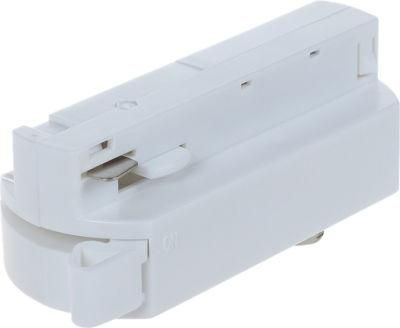 X-Track Single Circuit White Track Adaptor for Light Accessories