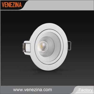 Ce/RoHS Certified IP44 Frame Changeable COB LED LED Downlight