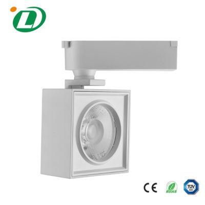 35W Square High Quality White Black Adjustable LED COB Light Track Lights for Indoor Lighting