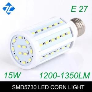 15W LED Corn Lights E27 SMD 5730 1200~1350lm 360 Degree LED Lamps 200-230V Warm White or White LED Lamp for Home